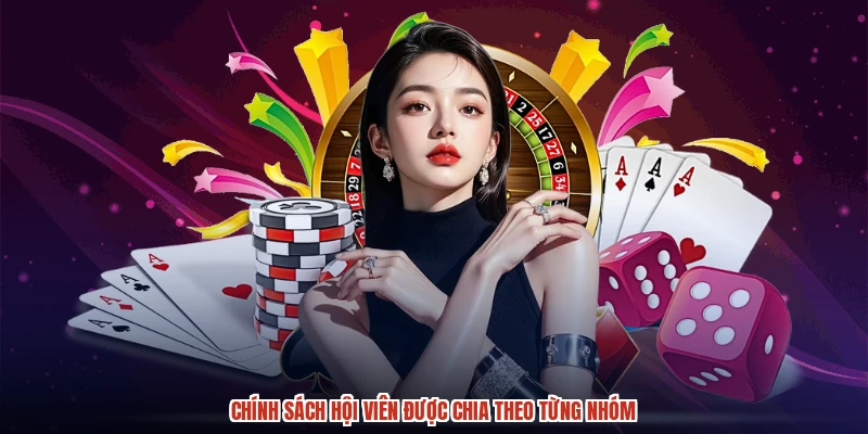 Chính sách hội viên được chia theo từng nhóm