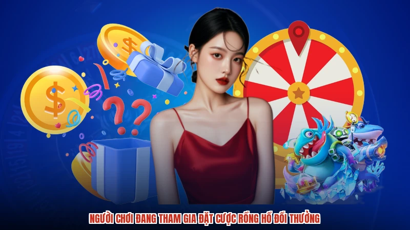 Người chơi đang tham gia đặt cược rồng hổ đổi thưởng
